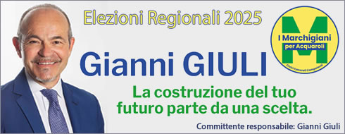 Banner elettorale per le elezioni regionali 2025 - Giuli