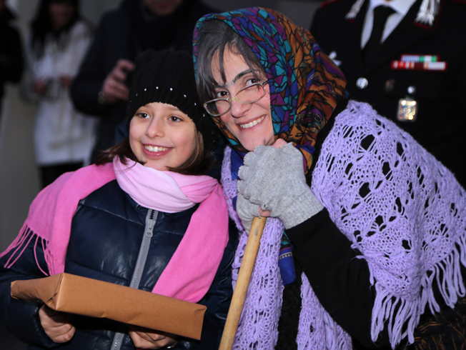 è arrivata la befana…la SCIARPA CAPPUCCIO