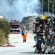 Il Cosmari dopo l'incendio di luglio
