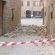 Una strada inagibile a Gualdo