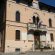Il palazzo comunale di Ussita transennato