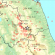 Nella mappa pubblicata dall'Ingv, gli epicentri delle maggiori scosse che hanno coinvolto la zona appenninica dall'anno Mille al 2006. I quadratini più piccoli indicano scosse di una magnitudo compresa tra 5 e 5.9 gradi. I più grandi, scosse pari o superiori a 6 gradi. La stella indica l'epicentro della scossa di 5.9 gradi del 26 ottobre