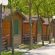 Le case in legno messe a disposizione per gli sfollati dall'acqua parco Verde azzurro
