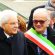 Mattarella con il sindaco Rinaldi