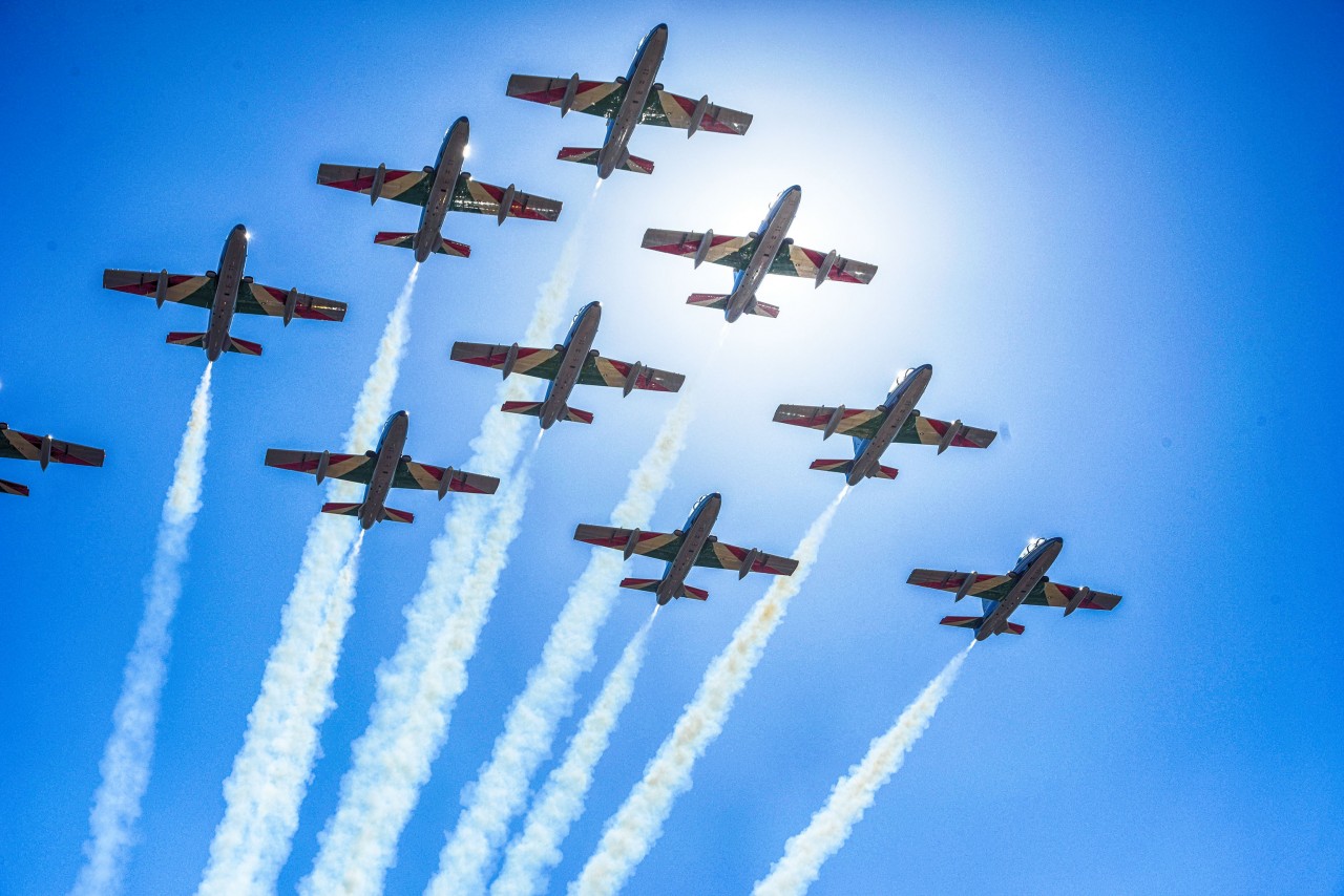 Le Frecce tricolori si «regalano» in anteprima: oggi le prove