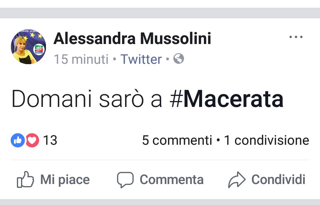 Macerata, scontro tra Alessandra Mussolini e sindaco sul fantoccio del duce bastonato Macerata, scontro tra Alessandra Mussolini e sindaco sul fantoccio del duce bastonato