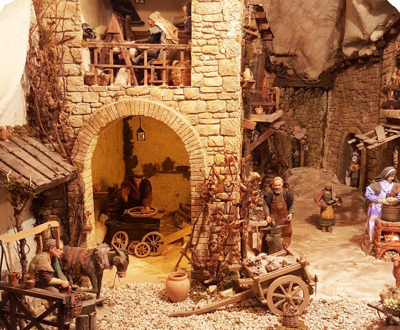 Personaggi Per Presepe In Movimento Un mondo reale in miniatura, personaggi in movimento e odori: è il