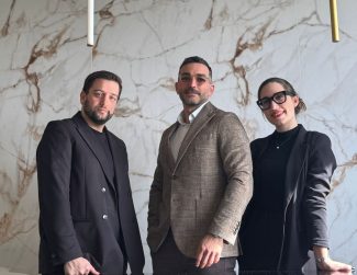 da sinistra Gianluca Di Cola, Alessio Silvi e Valeria Capponi