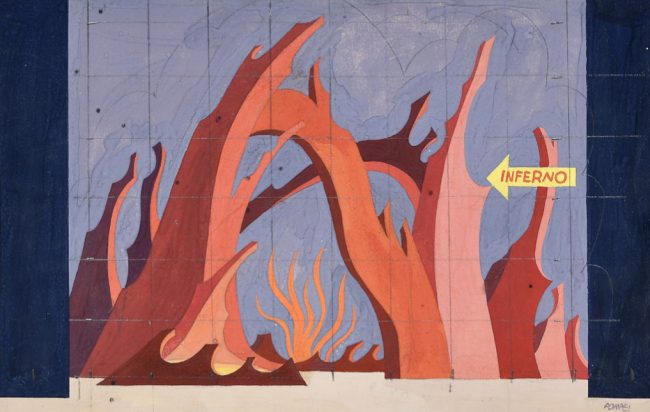 11_Mario Pompei, Evviva e abbasso, rv. di O. Biancoli e R. Morbelli, cp. Gioi-Viarisio-Tofano, Roma, T. Valle, 1944. Scena Inferno.