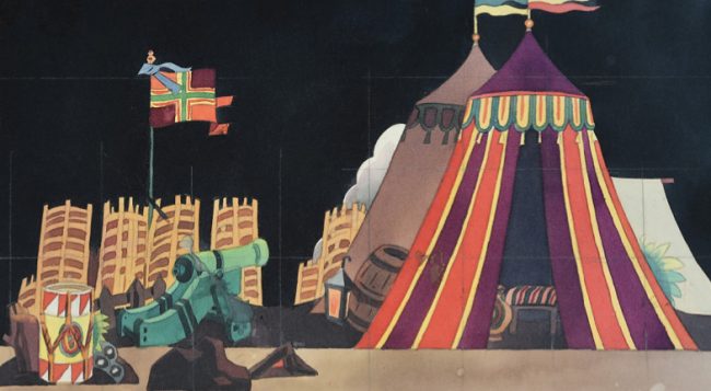 9_Mario Pompei, La sentinella del re, cp. Palmer-Almirante-Scelzo, Milano, T. Filodrammatici, 1937. Esterno..