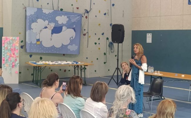 Daniela Lucangeli, un momento dell'incontro con i docenti