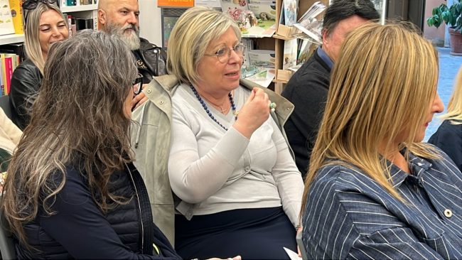 L'intervento della docente Annarita Liverani, nipote di Giorgio Pagnanelli