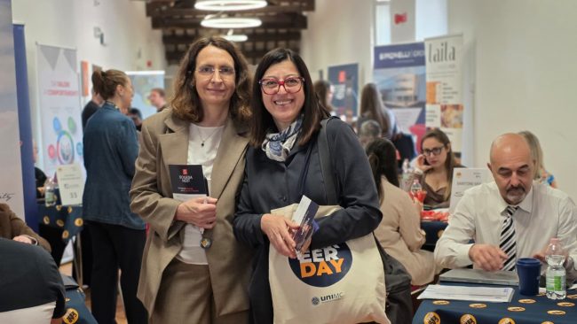 delegata al placement Laura Marchegiani e delegata alla formazione superiore Gigliola Paviotti