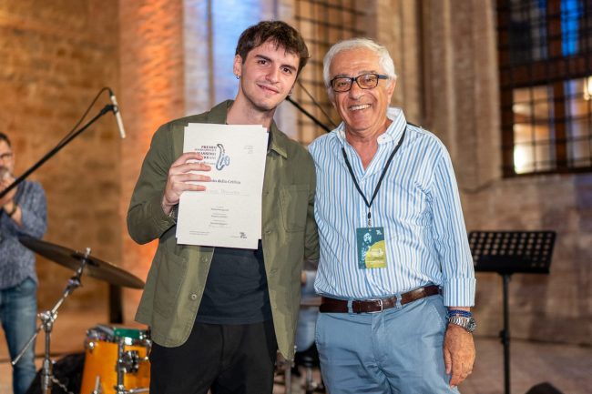 Alessio Pagliero con Angelo Leonardi di All About Jazz