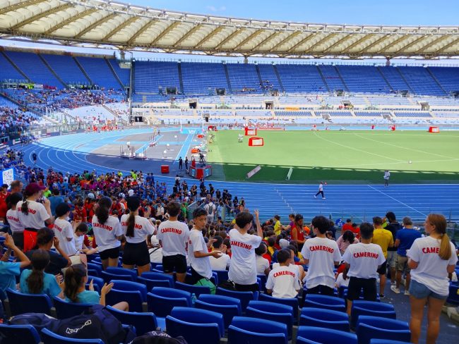 Atleti Camerino all'Olimpico 2