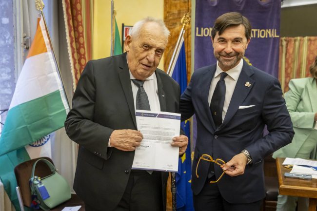 (da sin.) Umberto Patassini e il governatore Stefano Maggiani