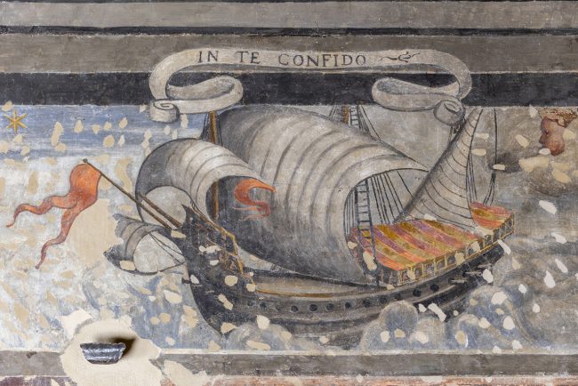 dettaglio-affresco-Biblioteca-Leopardi-
