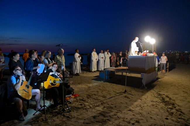 messa di san giovanni all'alba in spiaggia - lungomare nord civitanova - FDM (1)