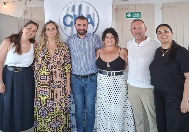 Dirigenti e funzionari CNA con il Presidente Salerno