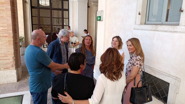 L'ex assessore Cassetta con i curatori
