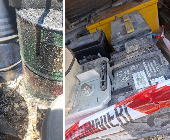 batterie e oli esausti