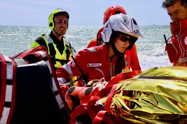 esercitazione in mare porto potenza 7
