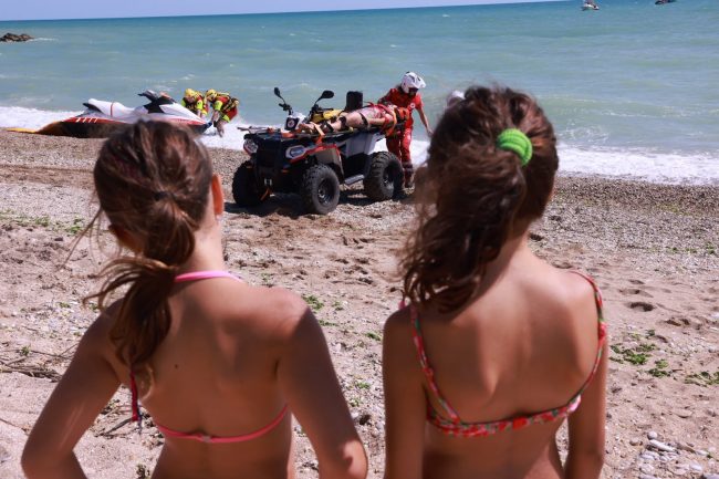 esercitazione in mare porto potenza 8