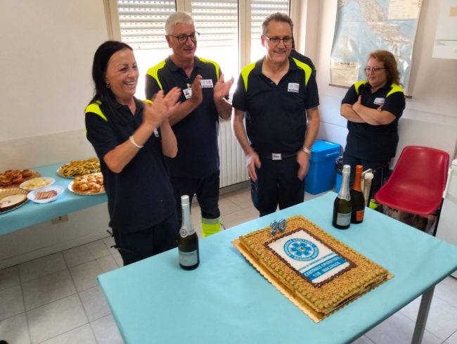 118 macerata festa 30 anni Paola Paolucci e Ermanno Zamponi