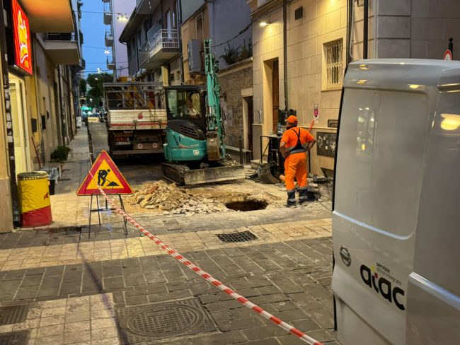 via della Nave lavori