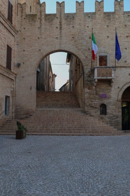 inaugurazione piazza unità d'italia montecassiano