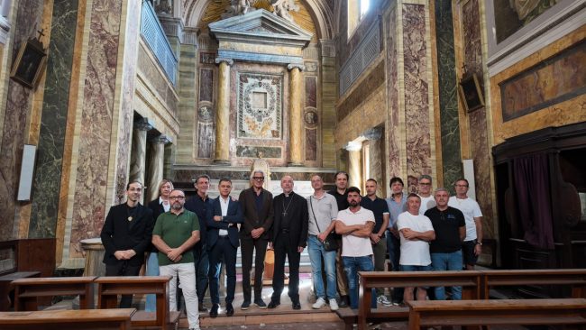 chiesa santa maria della porta avvio lavori (4)
