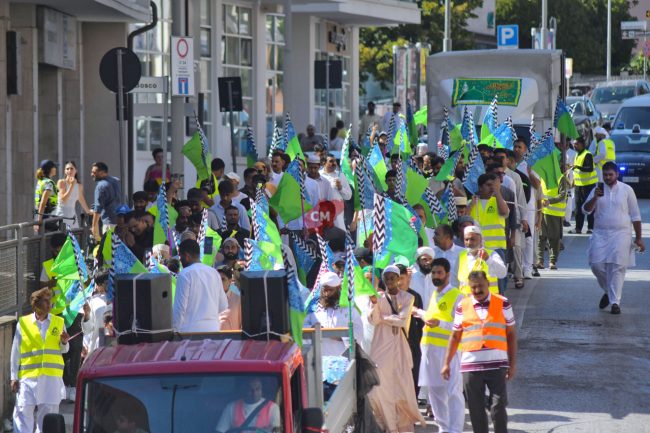 corteo islamico per nascita maometto - via cecchetti - civitanova - FDM (5)