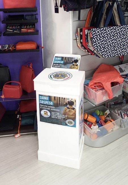 donazione lions zaino sospeso