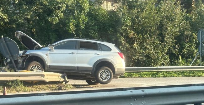 scontro guardrail