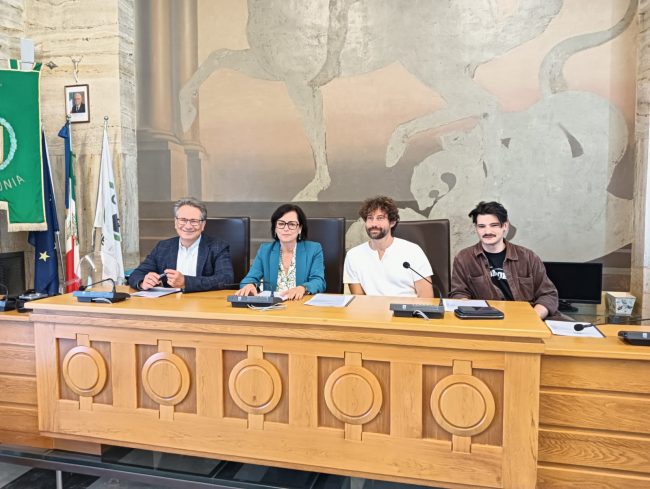 Da sinistra Massimo Cesca, Giuliana Giampaoli, Simone Riccioni, Emilio Mercanti