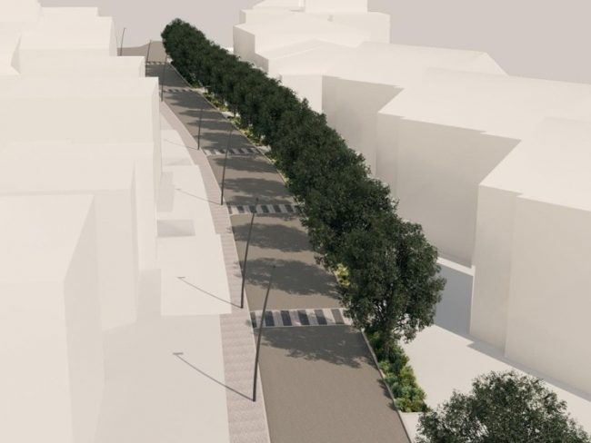 Rendering Viale Montolmo