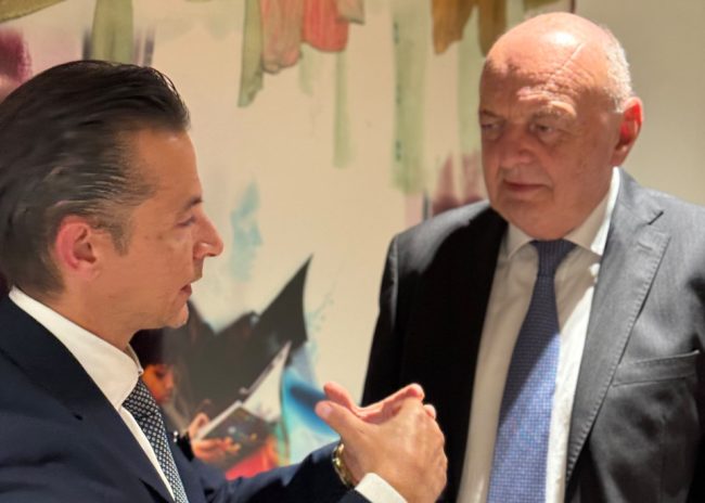 Tiziano Consoli e il ministro Gilberto Pichetto Fratin (2)