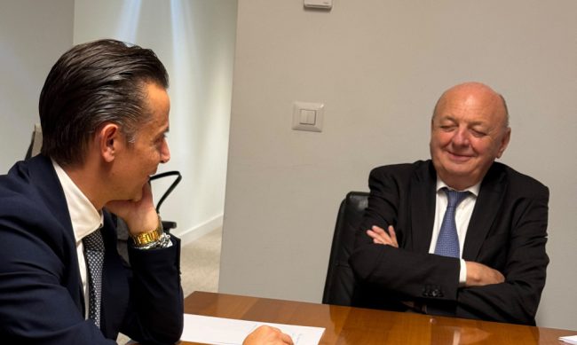 Tiziano Consoli e il ministro Gilberto Pichetto Fratin (3)