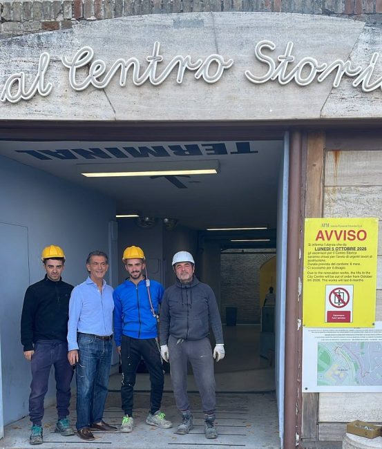 inizio lavori ascensore centro storico2